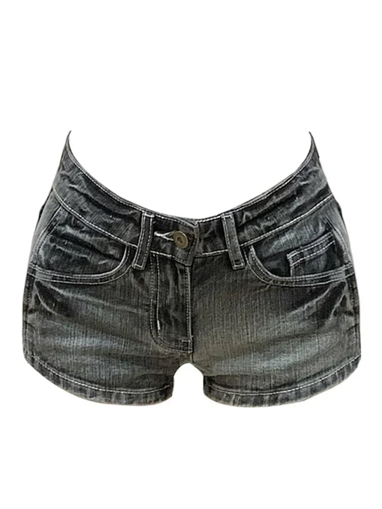 Low Rise Jean Shorts