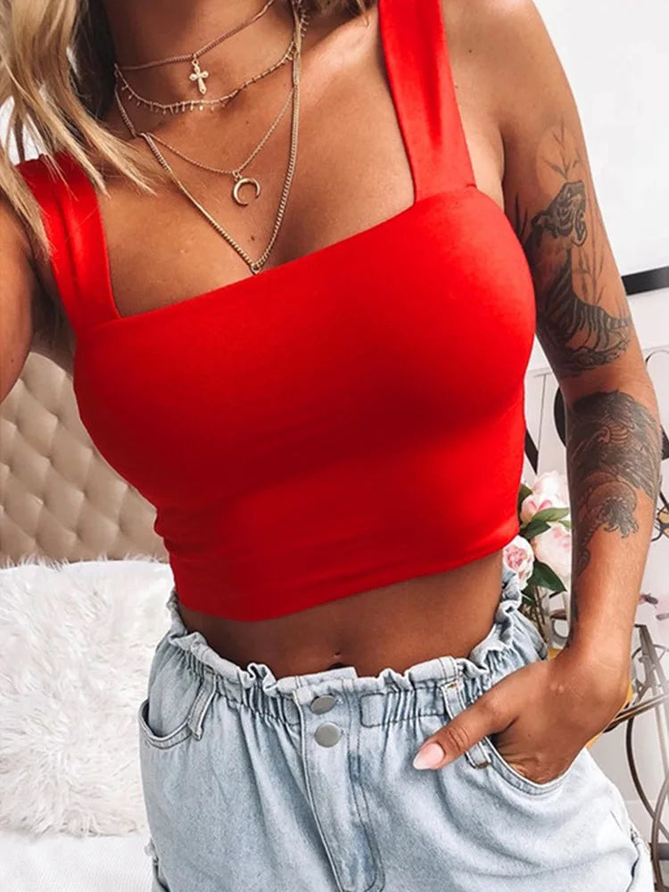 Basic T Shirt Cami Tank Top