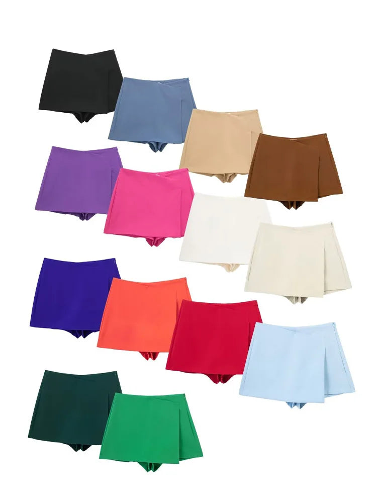 High Waist Skort