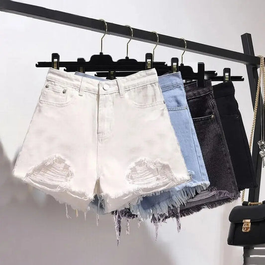 High Waist Denim Shorts