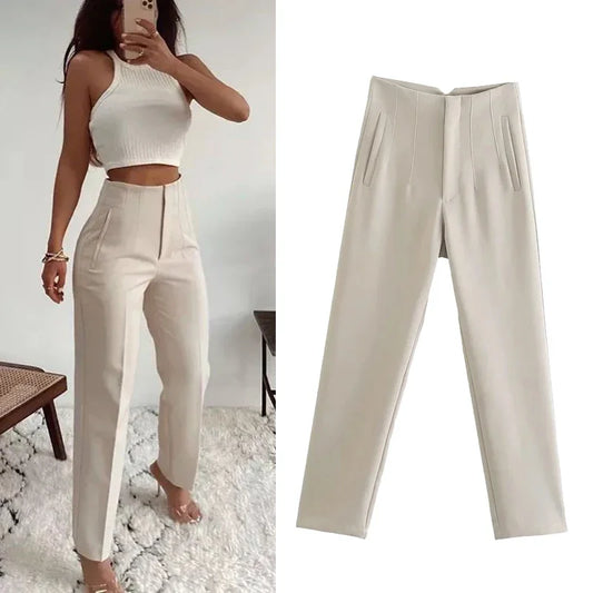 High Waist Formal Pants