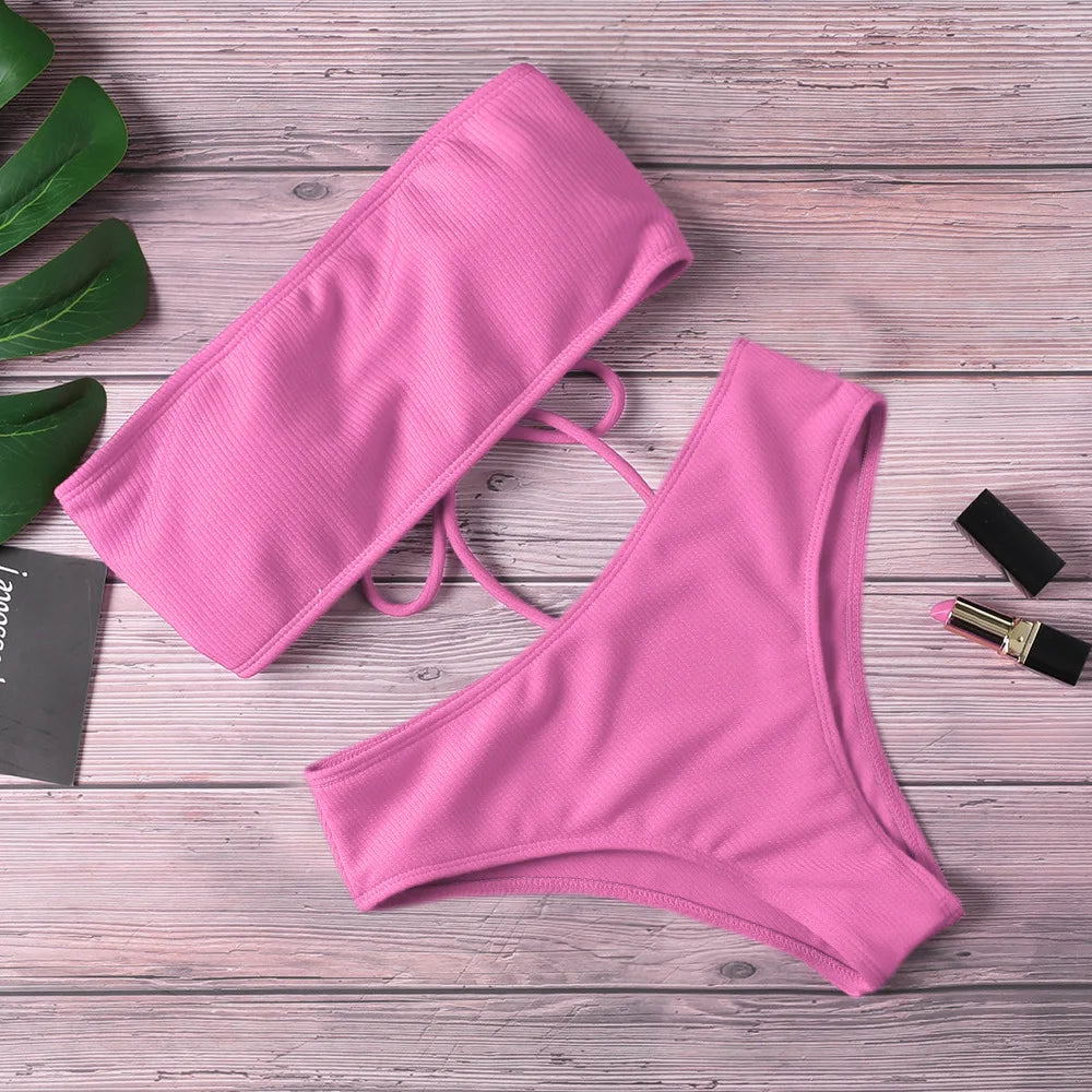 Swimwear High Waist Strapless