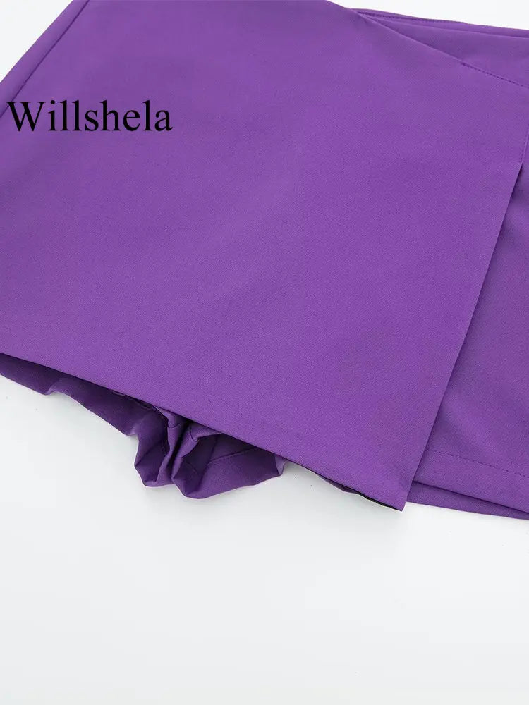 High Waist Skort