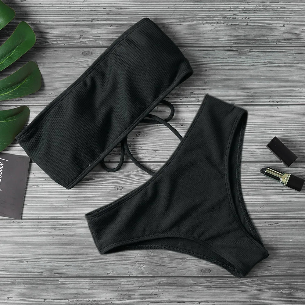 Swimwear High Waist Strapless