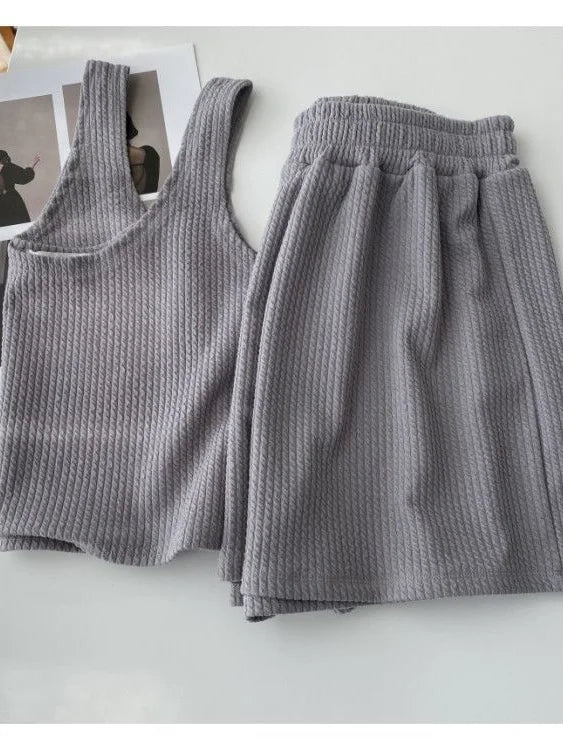 Casual Top and Shorts Set