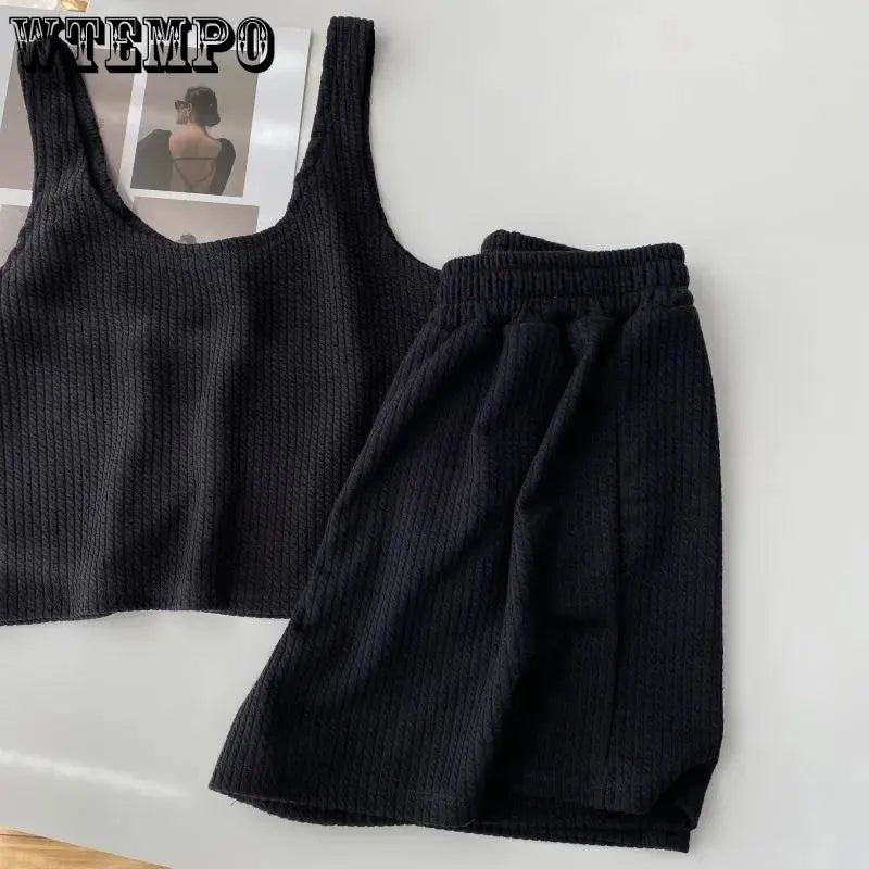Casual Top and Shorts Set
