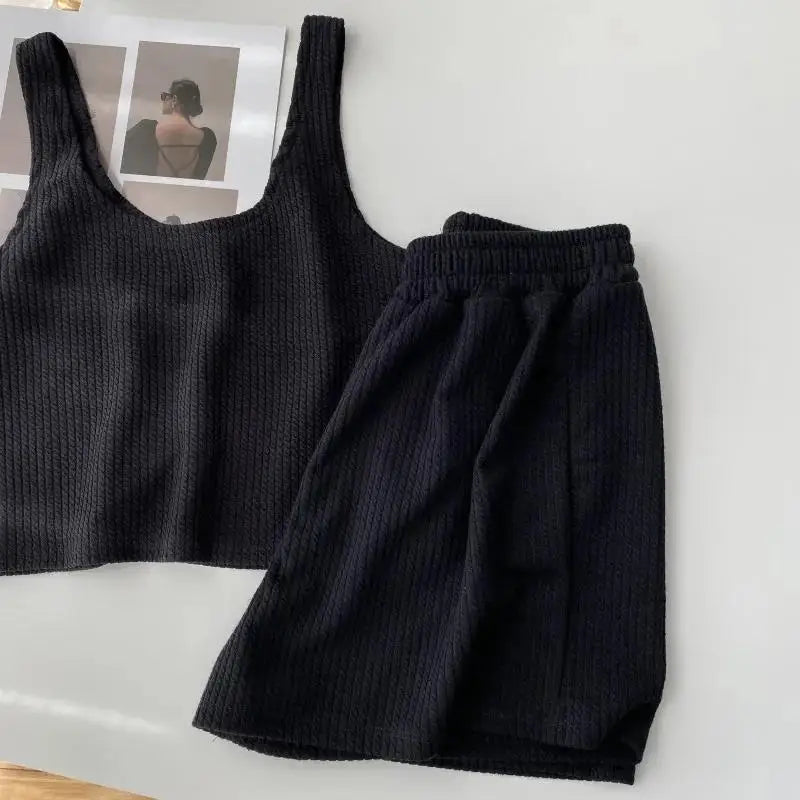 Casual Top and Shorts Set