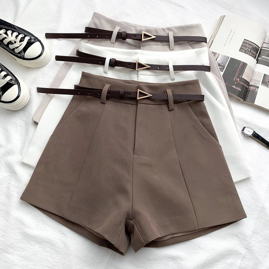 A-line High Waist Short Trousers Spring Summer