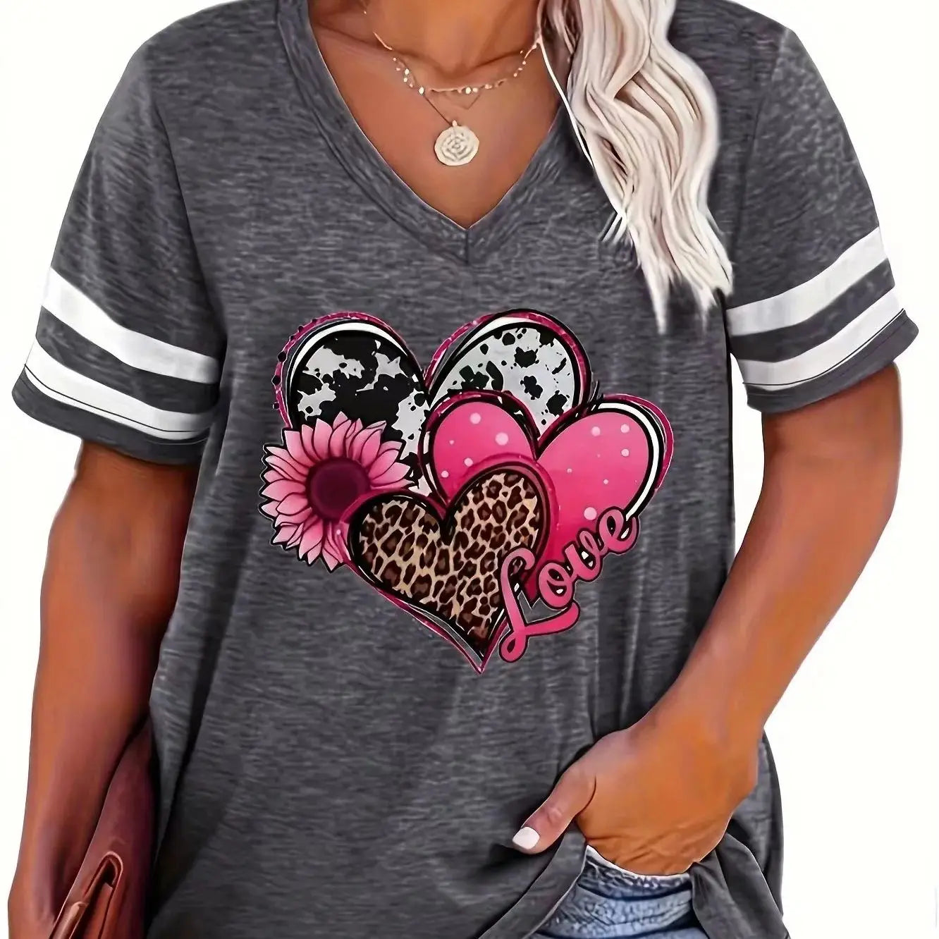Love Print Casual Tee