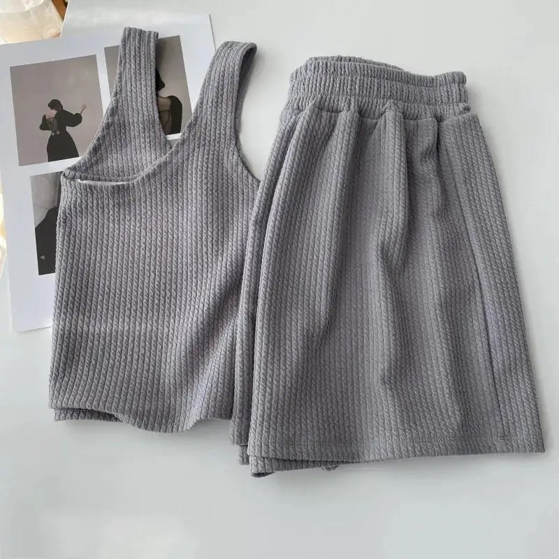 Casual Top and Shorts Set
