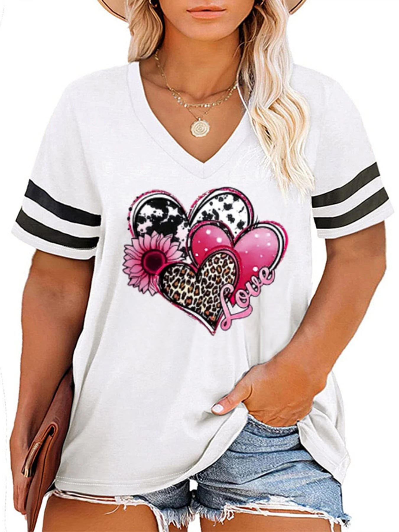 Love Print Casual Tee