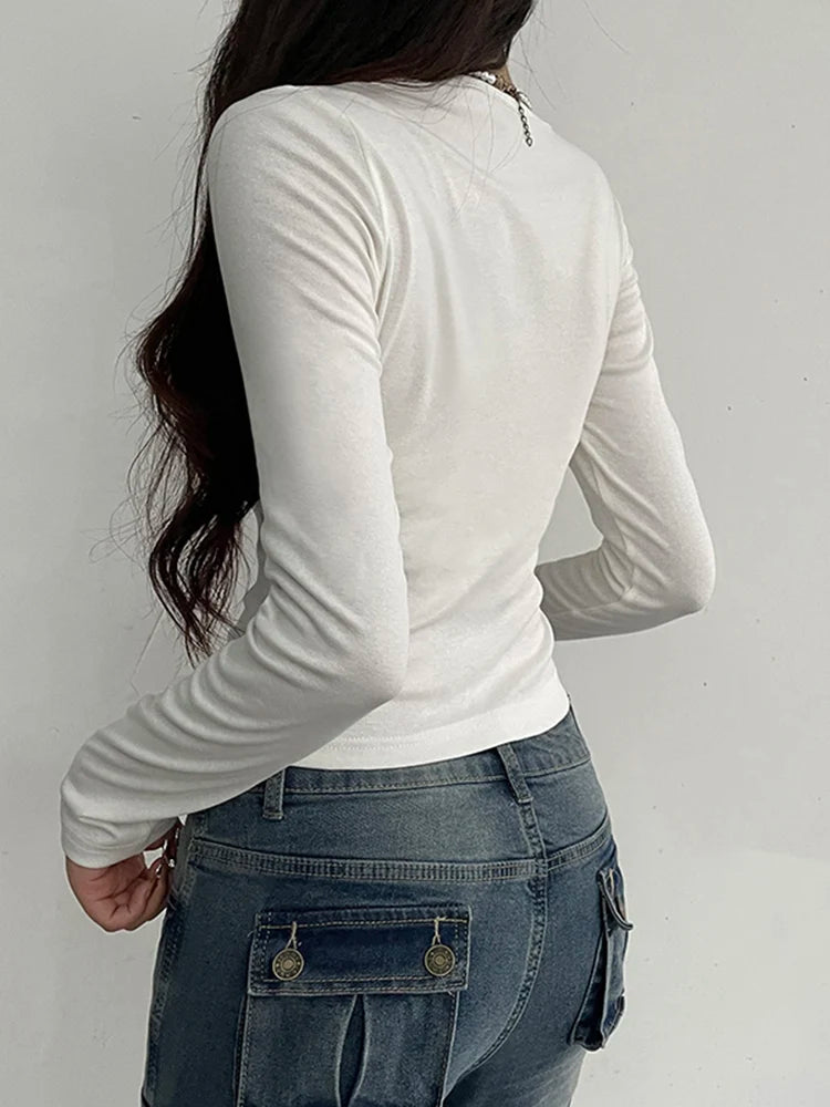 Lace Stitching T-Shirts