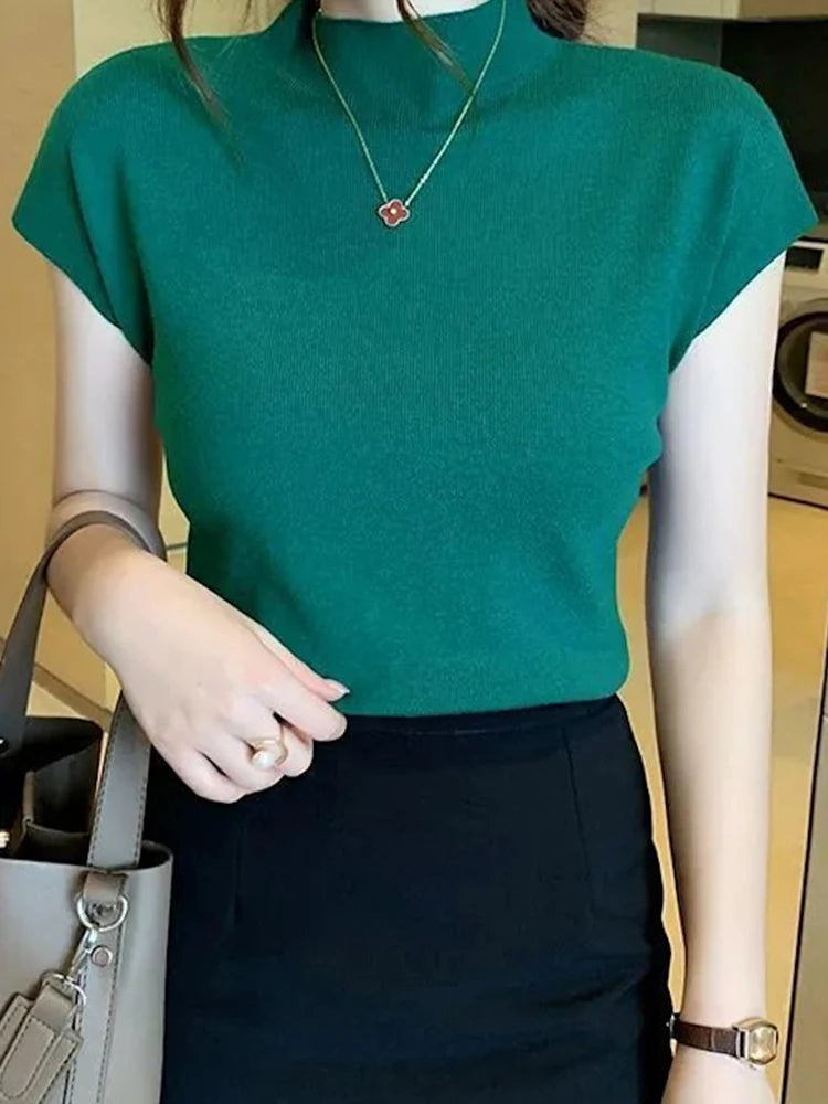 Knitted Sleeveless Top