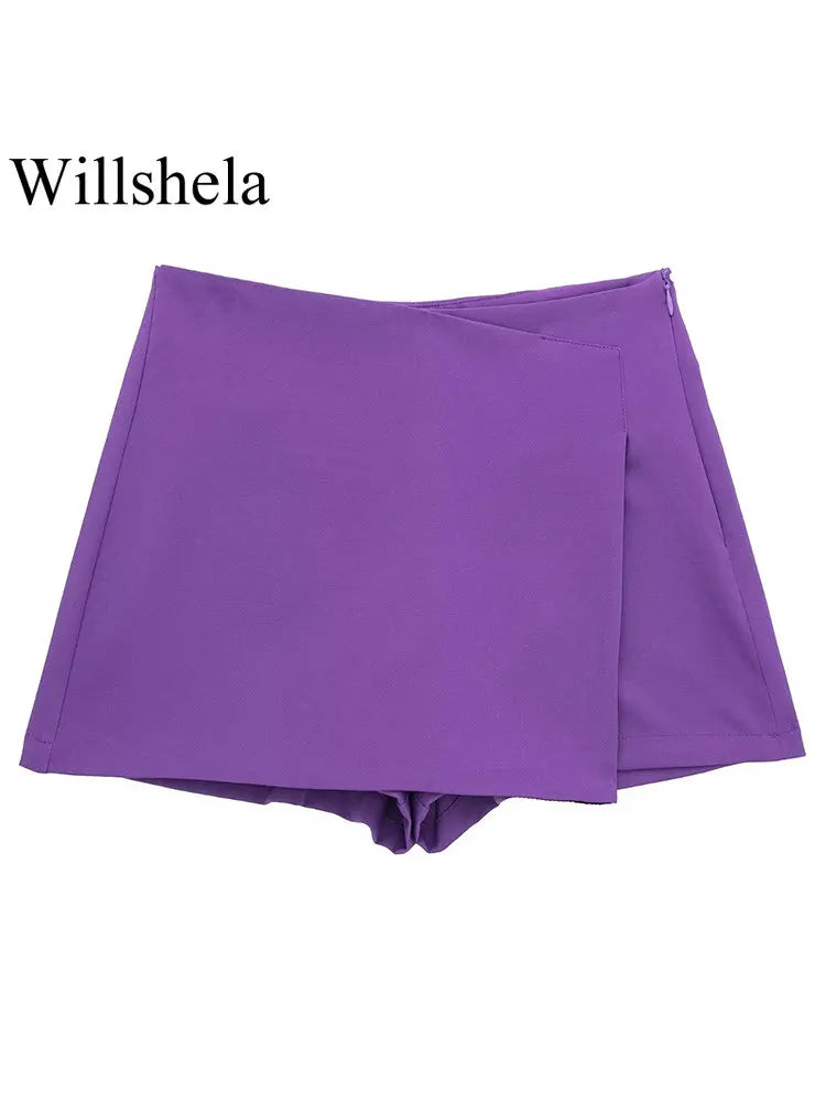 High Waist Skort